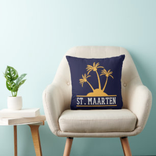 Almofada Maarten, a ilha amigável Sint Martin