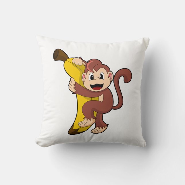 Almofada Macaco com Banana (1).PNG (Frente)