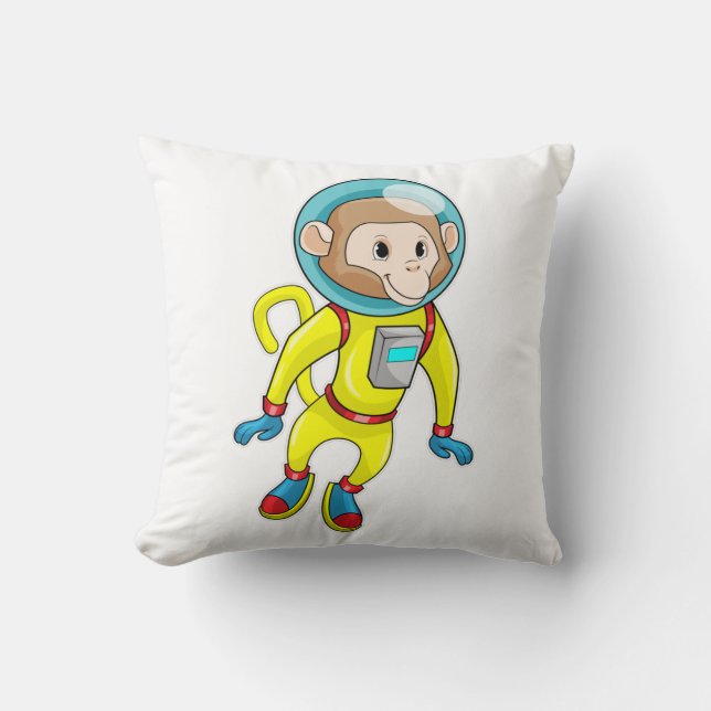 Almofada Macaco como astronauta (Frente)