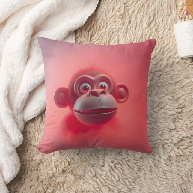Almofada Macaco Divertido (Cobertor)