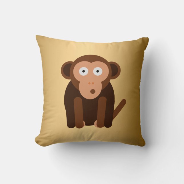 Almofada Macaco fofinho personalizado (Frente)