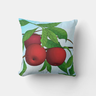 Almofada Maçãs em uma ramificação, vermelha e verde