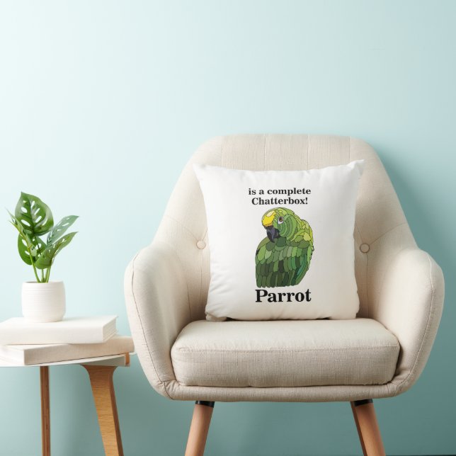 Almofada Macaw Parrot Tropical Bird Chatterbox Engraçado (Cadeira)