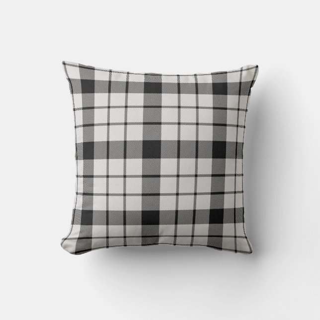 Almofada MacFarlane Xadrez Tartan - Padrão Escocês de Clã (Frente)