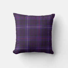 Almofada mackenzie tartan púrpura natal escocês escocês