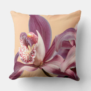 Almofada Macro Cymbidium Orchid Blush