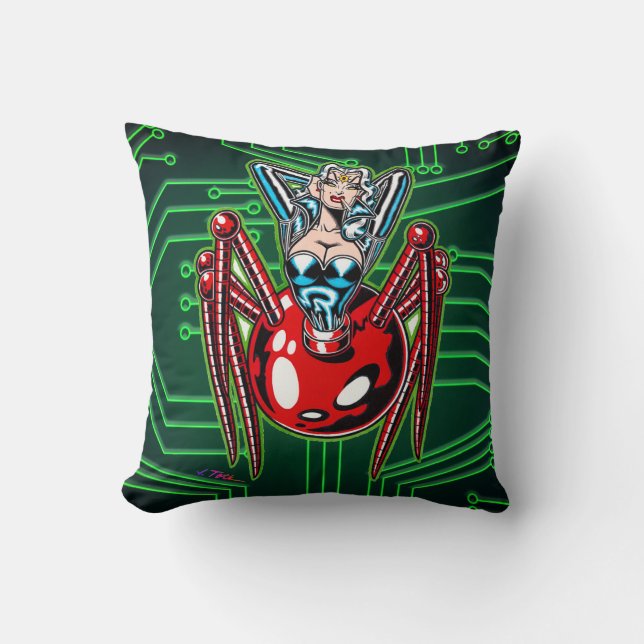 Almofada Madam Mechanism™/Mecha Aranha (Frente)