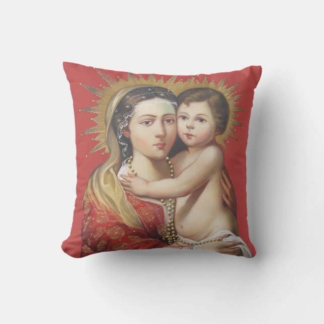 Almofada Madona e Menino (Frente)