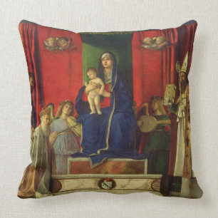 Almofada Madonna e criança (Altarpiece de Barbarigo) 1488