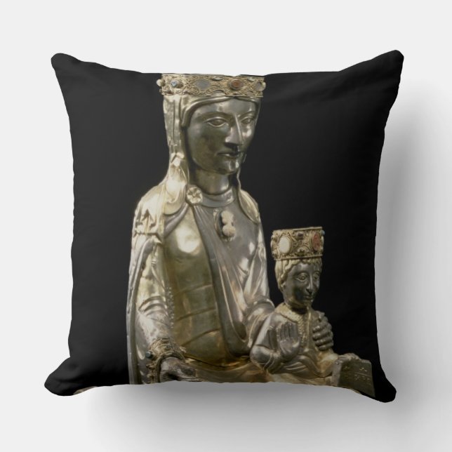 Almofada Madonna e criança Enthroned, estatueta, francês, (Frente)