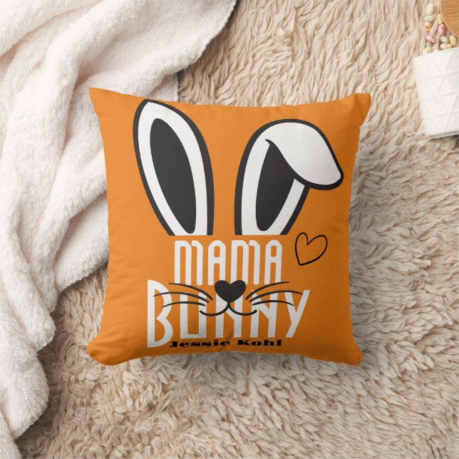 Almofada mãe bunny páscoa elegante família simples e fofa (Cobertor)