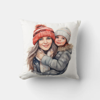 Almofada Mãe com a moda de inverno da filha