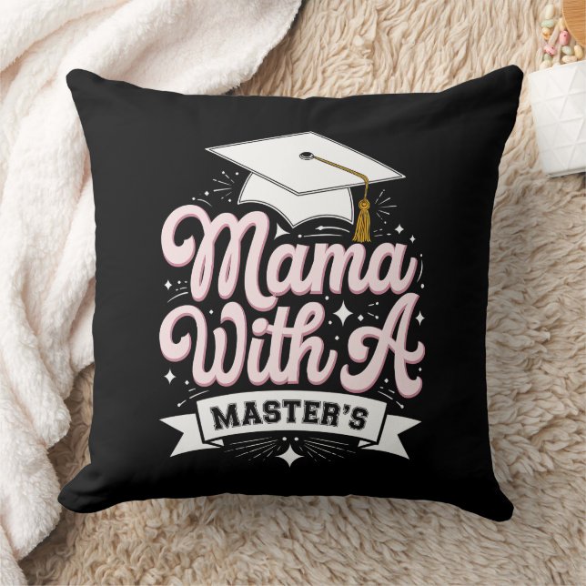 Almofada Mãe Com Mestrado Diplomada Graduação Mamãe (Cobertor)