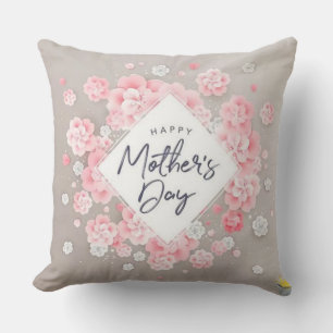 Almofada Mãe Cozy Corner: Dia de as mães Feliz Floral Pillo