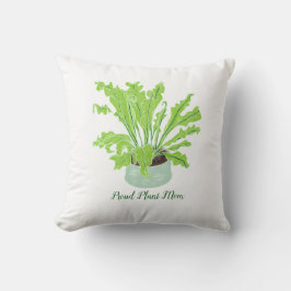 Almofada Mãe da Planta Orgulhosa - ninho de pássaro em bran