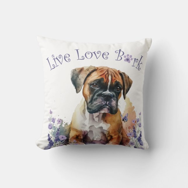 Almofada Mãe de Boxer Floral (Frente)