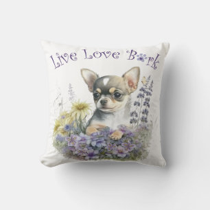 Almofada Mãe de Cachorro Chihuahua Floral