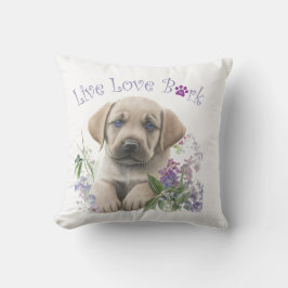 Almofada Mãe de Cachorro Labrador Floral