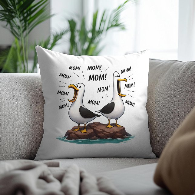 Almofada Mãe de Gaivota Engraçado Personalizado (Criador carregado)