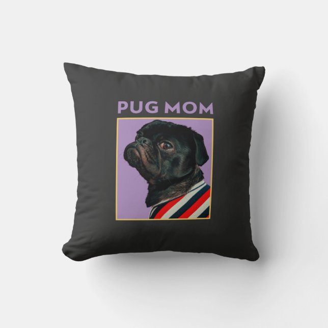 Almofada Mãe de Pug  (Frente)