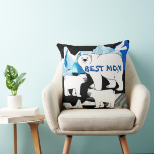 Almofada Mãe de Urso Polar Personalizado