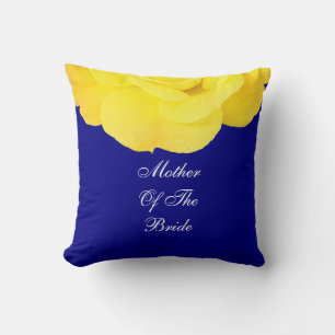 Almofada Mãe Do Floral De Casamento Amarelo Amarelo