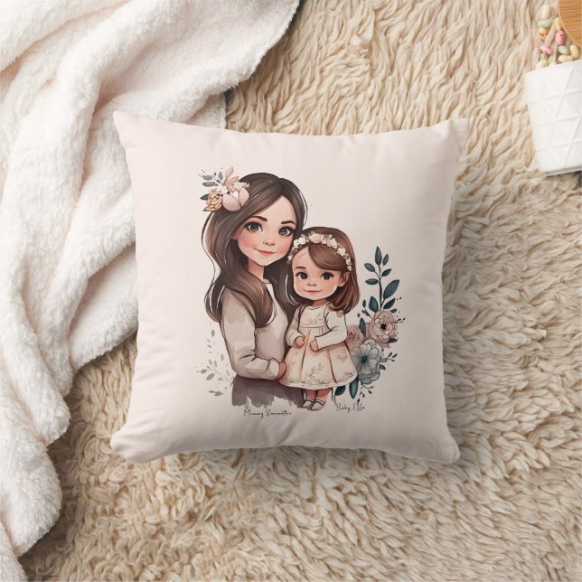 Almofada Mãe e Filha Adoráveis (3) (Cobertor)