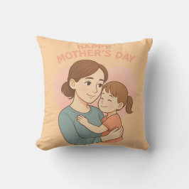 Almofada Mãe e Filha do Travesseiro decorativo Dia de as mã