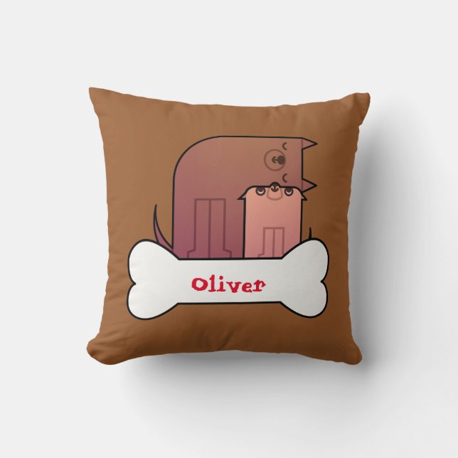 Almofada Mãe E Travesseiro decorativo De Cachorro (Frente)