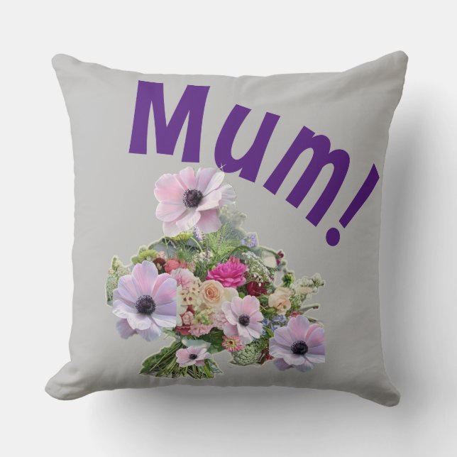 Almofada Mãe! Flores (Frente)