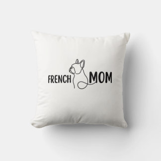 Almofada Mãe Francesa | Mãe de Cachorro | Presente de Anive