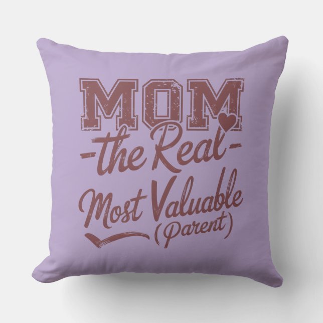 Almofada Mãe — O MVP Real (Pai Mais Valente) (Frente)