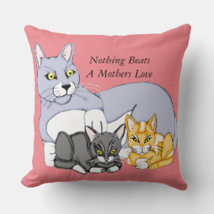 Almofada Mães Adoram Gato E Gatinhos