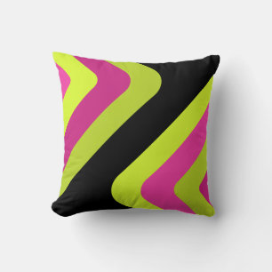 Almofada Magenta de Chartreuse de Ouros Gigantes Retro