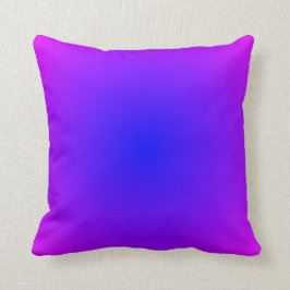 Almofada Magenta moderna e gradiente radial azul brilhante