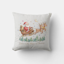 Magia do Papai Noel Antigo no Trenó de Natal