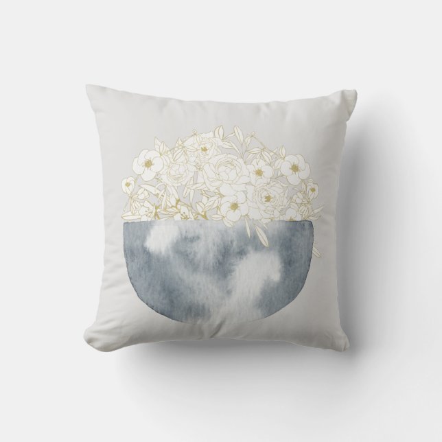 Almofada Mágica Lua e Padrão Floral (Frente)