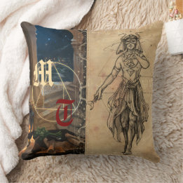Almofada Magician tarot alchemy elegant & monogram