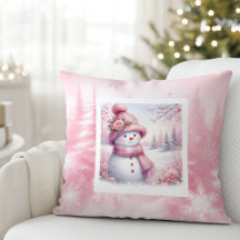 Magnífico Travesseiro de Inverno Rosa Mágico Estil