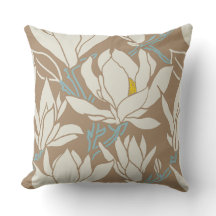 Magnolia graphic in khaki pattern