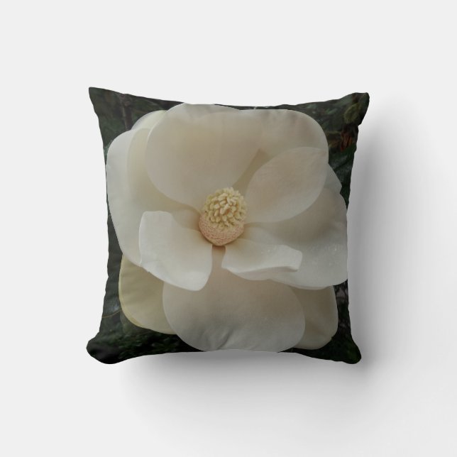 Almofada Magnolia Travesseiro decorativo Flor (Frente)