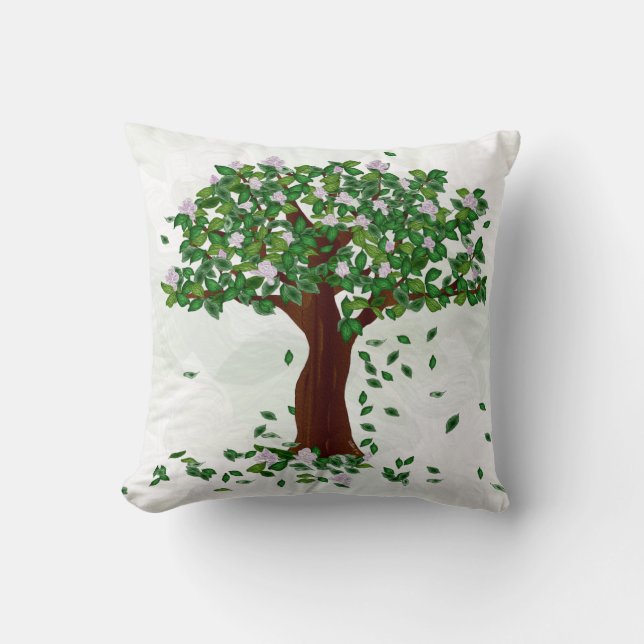 Almofada Magnolia Tree Travesseiro decorativo (Frente)