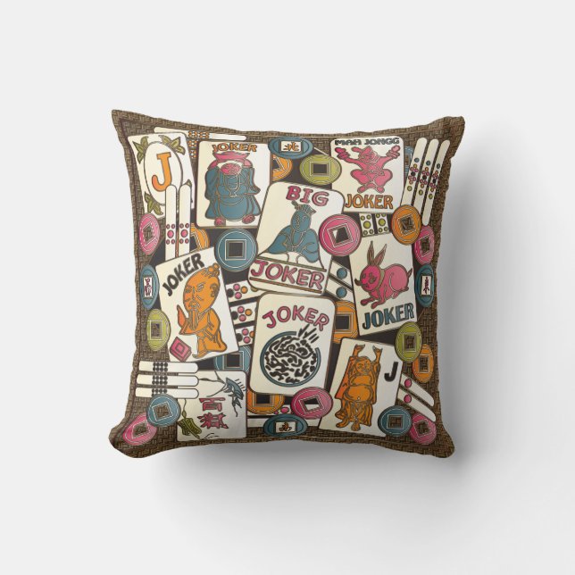 Almofada Mah Jongg Jokers (Frente)