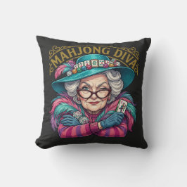 Almofada Mahjong Diva Funny Women's