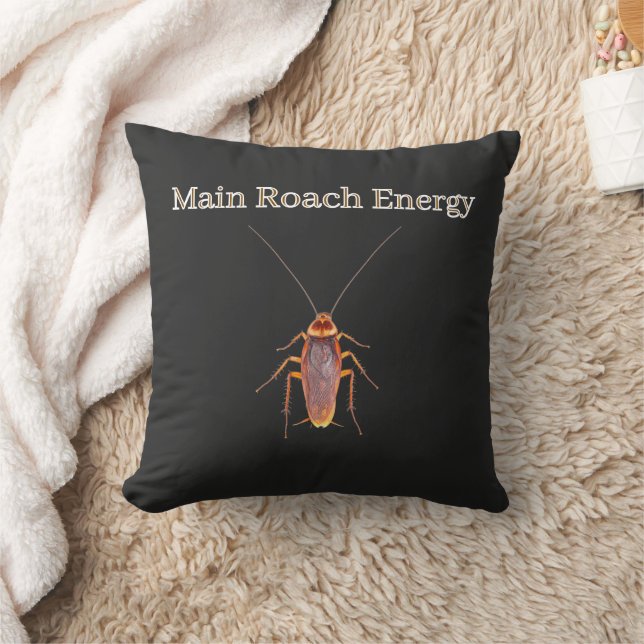 Almofada Main Roach Energy Throw Pillow The Unhinged Closet (Cobertor)