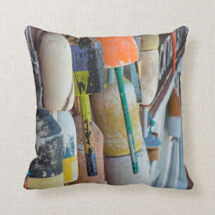 Almofada Maine, Bar Harbor. Boias de armadilha de lagosta c