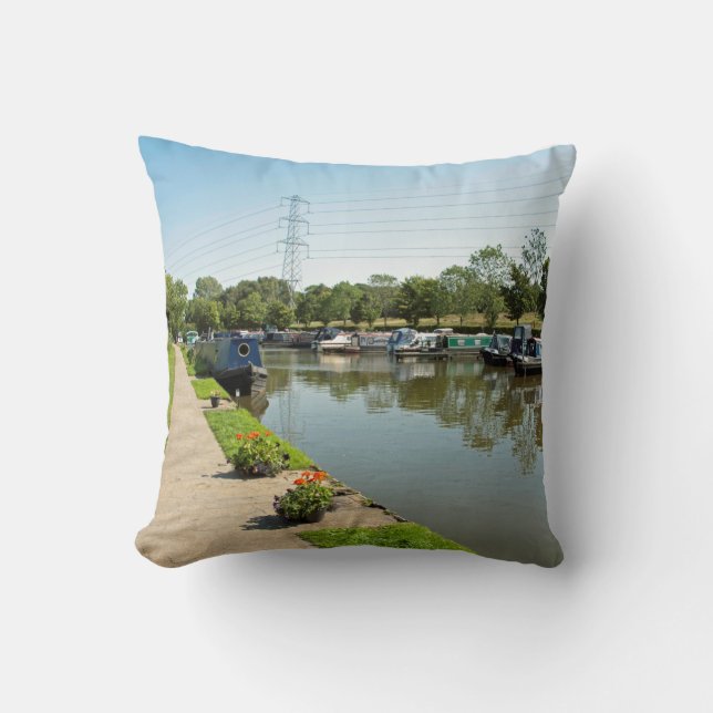 Almofada Mais alto do Canal Macclesfield Poynton Cheshire (Frente)