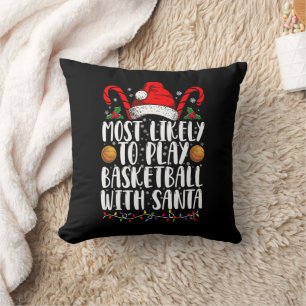 Almofada Mais Propenso a Jogar Basquete com o Papai Noel no