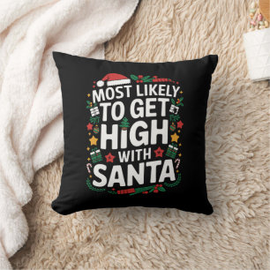 Almofada Mais Provável De Se Embriagar Com O Papai Noel Jog