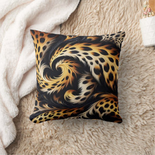 Almofada Majestade Leopard: Sinta o poder da Design selvage